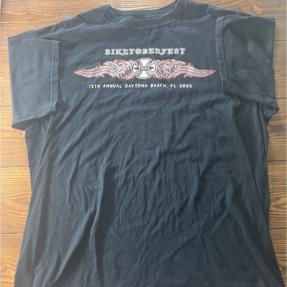 Vintage Biketoberfest Mens T-Shirt 2005 Black 2XL 13th Annual Daytona Beach FL